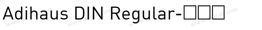 Adihaus DIN Regular字体转换 Adihaus DIN Regular字体转换